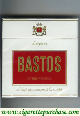 Bastos International Legeres cigarettes hard box